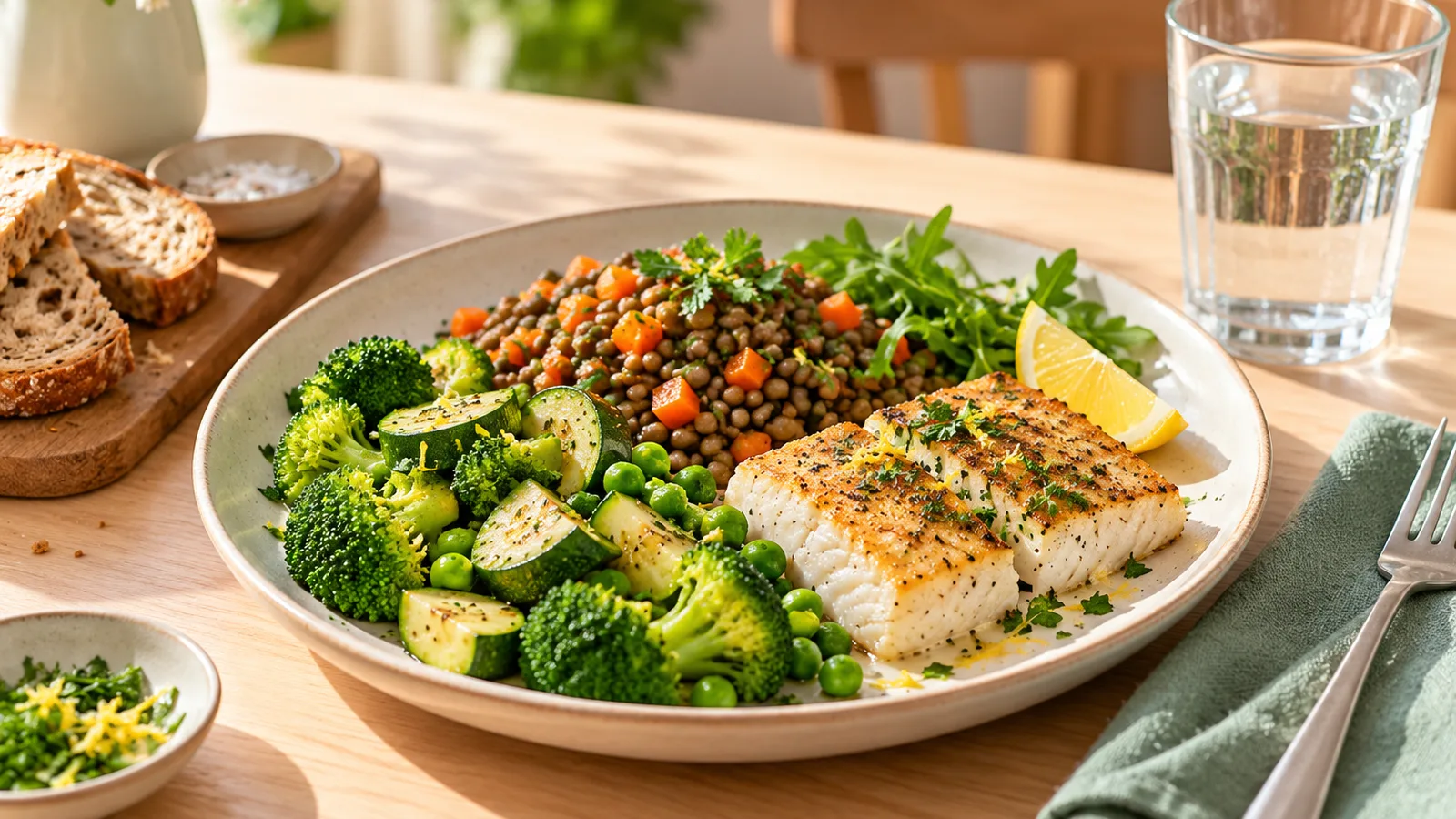 Repas adapté à l’alimentation et au diabète de type 2