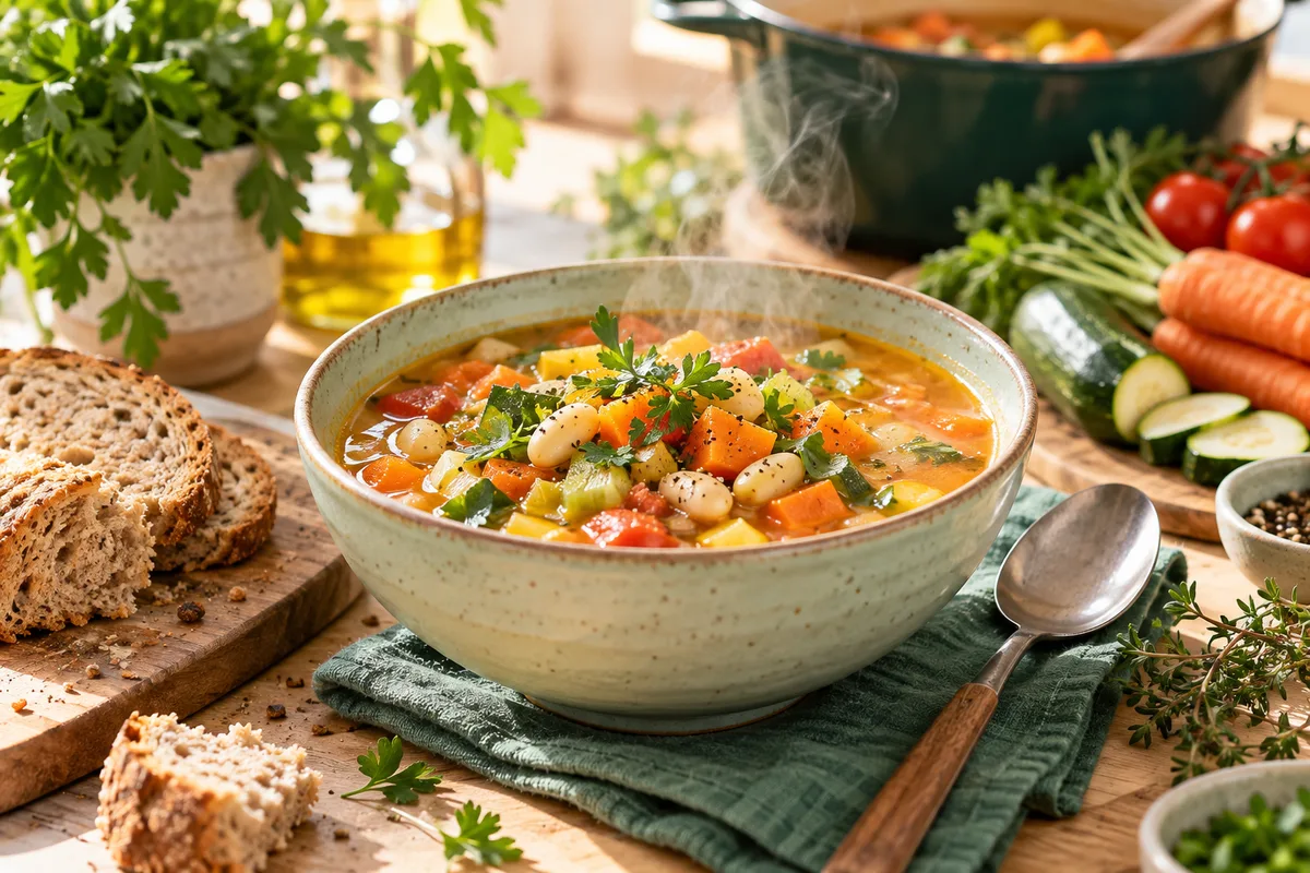 Repas doux adapté à une pathologie digestive
