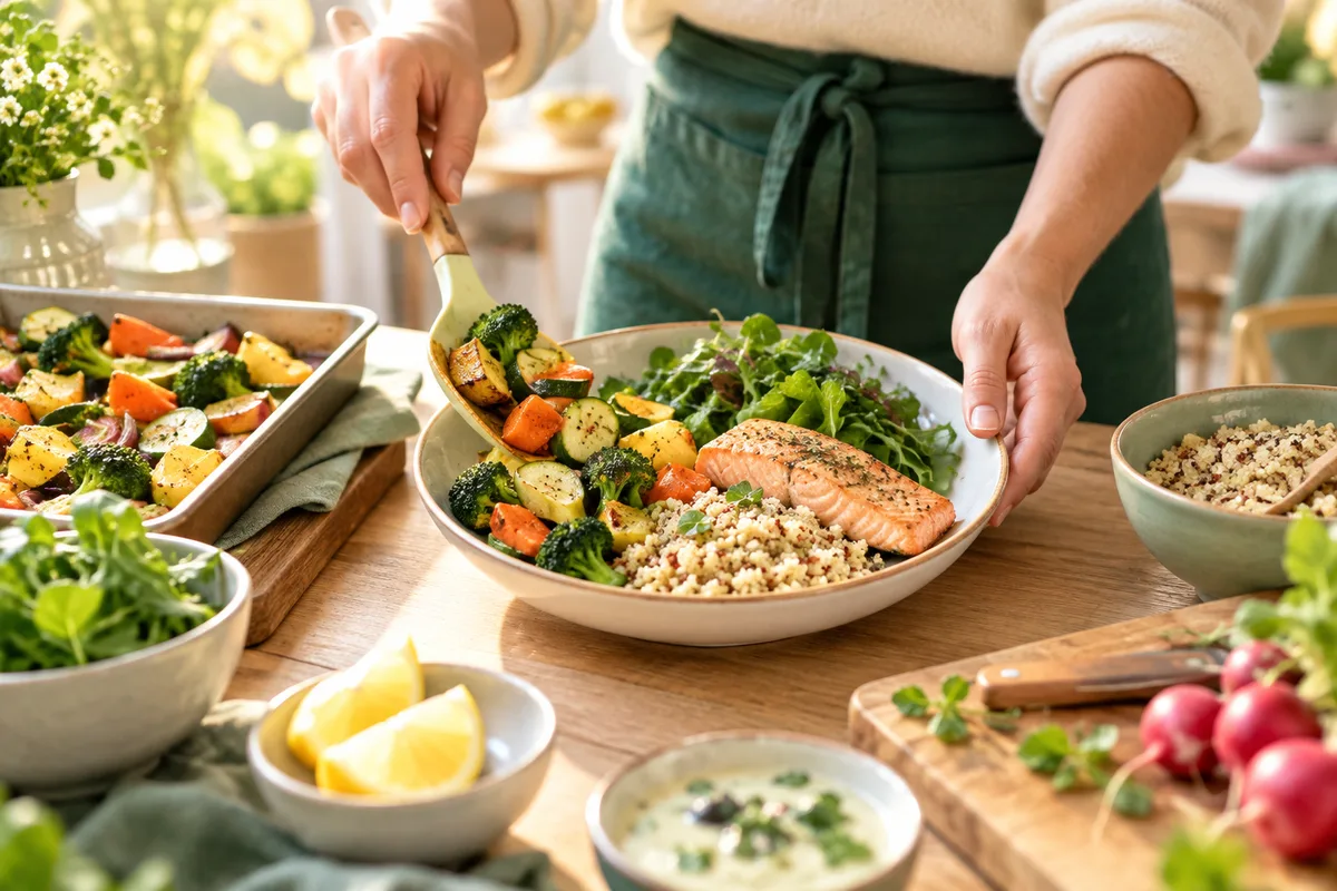 Assiette de rééquilibrage alimentaire