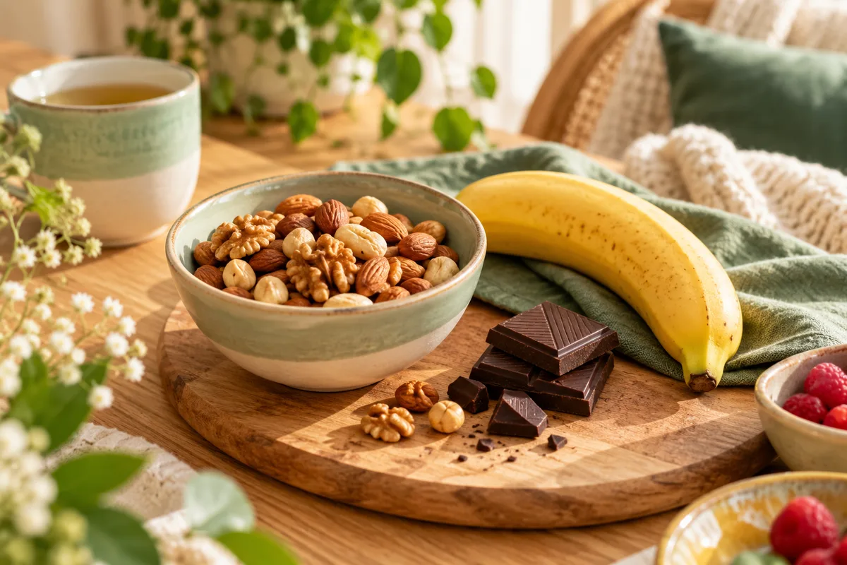 Collation réconfortante stress et alimentation